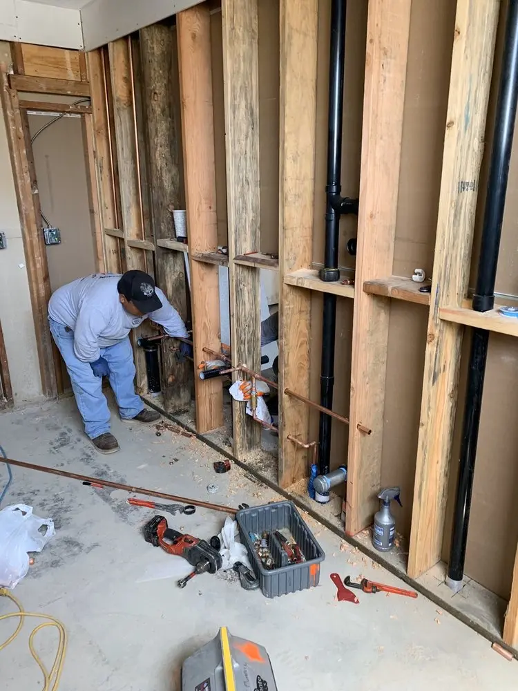 Commercial rough-in plumbing for Gas Line Repair in Alliance